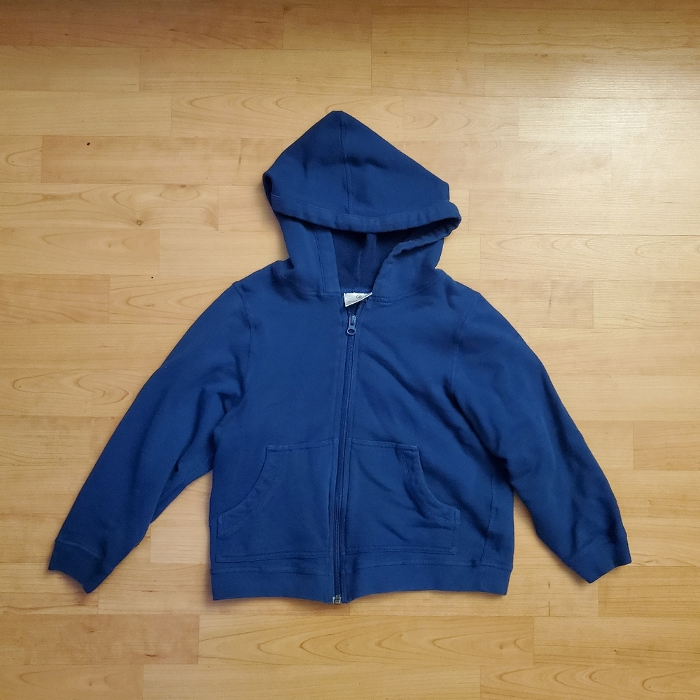 Hanna Andersson Boys Blue Hooded Jacket - size 6